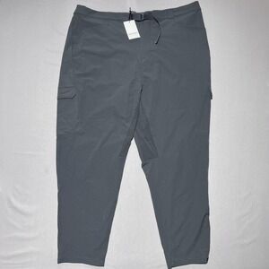 ONE BONE Nylon‎ Cargo Pants Mens Size E Gray Belted Adjustable Waist 44x29